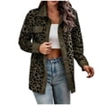 thumbnail image 1 of Viikei Plus Size Womens Cardigans Clearance Winter Coats for Women Leopard Faux- Long Cardigan Jackets, 1 of 5