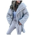 thumbnail image 1 of Viikei Plus Size Womens Coats Clearance for Winter Coats for Women Cardigan Jacket Coat Faux Long Sleeve Tops, 1 of 4
