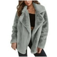 thumbnail image 1 of Viikei Plus Size Womens Coats Clearance for Winter Coats for Women Cardigan Jacket Coat Hood Plush Jacket, 1 of 4