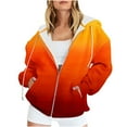 thumbnail image 1 of Viikei Pullover Hoodies for Women Zip Up Hoodie Women Plus Size Women's Fashion Casual Halloween Print Zip Hood Long Sleeve Pocket Jacket Top, 1 of 6