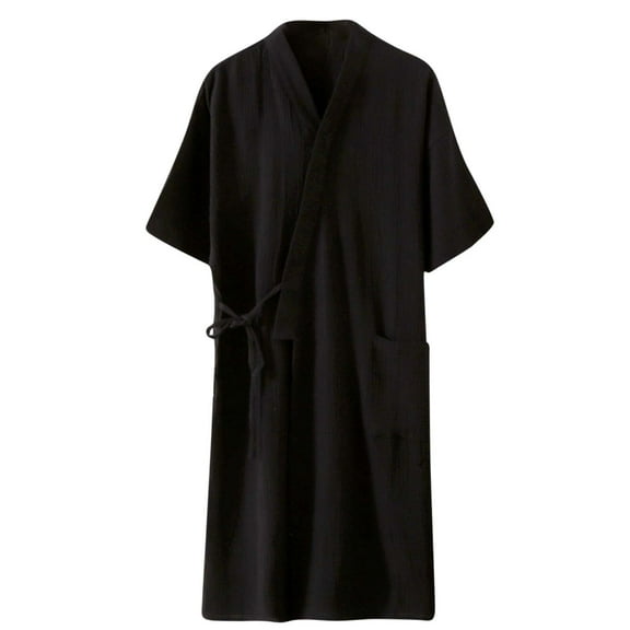 Viikei Robes for Men,Viikei Mens Robes,Warm Soft Plush Mens Robe with Hood,Plus Size Plus Thick Robe for Men with Side Pocket and Belt,Bathrobes for Men Gifts
