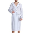 thumbnail image 1 of Viikei Robes for Men,Viikei Mens Robes,Warm Soft Plush Mens Robe with Hood,Plus Size Plus Thick Robe for Men with Side Pocket and Belt,Bathrobes for Men Gifts, 1 of 7