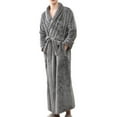 thumbnail image 1 of Viikei Robes for Men,Viikei Mens Robes,Warm Soft Plush Mens Robe with Hood,Plus Size Plus Thick Robe for Men with Side Pocket and Belt,Bathrobes for Men Gifts, 1 of 6