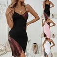 thumbnail image 1 of Viikei Sleeveless Dresses for Girls,Ladies' Summer Suspender Home and Comfortable Nightgown Dress Black S, 1 of 9