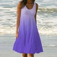 thumbnail image 1 of Viikei Summer Dresses for Women 2023 Plus Dresses for Women Plus Size Women Dress Clearance Sale Plus Dresses for Women 2023 Fashion Holiday Summer Gradient Print Party Beach Dress, 1 of 6