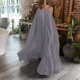 thumbnail image 1 of Viikei Summer Dresses for Women 2025 Plus Dresses for Women Plus Size Women Dress Clearance Sale Plus Dresses for Women 2025 Fashion Casual Solid Strap Pocket Loose Backless Big Swing Dress, 1 of 8