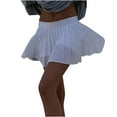 thumbnail image 1 of Viikei Summer Skirts for Women Skirts Clearance Sale Skirt Plus Size Fashion Solid Color Pleated Skirt High Waist Thin Zipper Skirt, 1 of 9