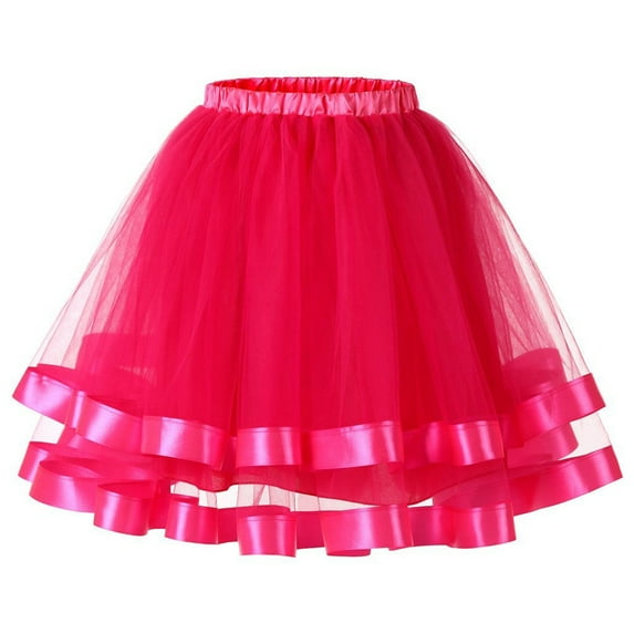 Viikei Summer Skirts for Women Skirts Clearance Sale Skirt Plus Size Petticoat Underskirt Swing Tutu Princess Skirt Hippy Cosplay Cute New