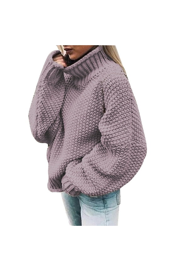 Sweaters for Women Plus Size Womens Sweaters Womens Off The Shoulder Sweater Casual Knitted Solid Long Sleeve Pullover