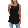 thumbnail image 1 of Viikei Tank Top for Women Sleeveless Tops Plus Size Sleeveless Lace Active Tank Tops Ruffle Loose Tunic Blouse Shirt Blouse, 1 of 6