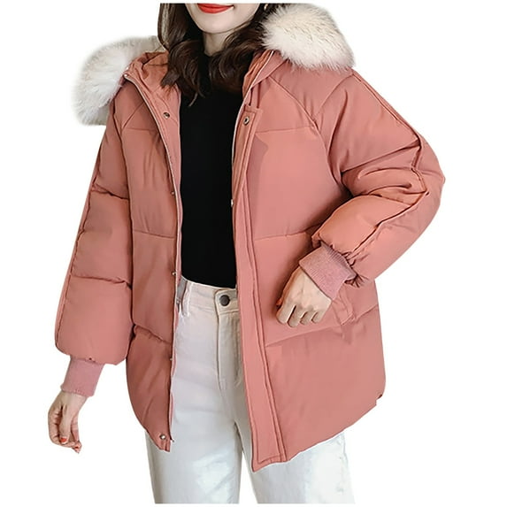 Viikei Winter Coats for Women 2020 Winter Womens Warm Coat Hooded Jacket Slim Winter Outwear Plus Velvet