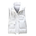 thumbnail image 1 of Viikei Winter Coats for Women Fashion Women Pocket Coat Long Jacket Winter Sleeveless Down Cotton Waistcoat, 1 of 2