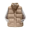 thumbnail image 1 of Viikei Winter Coats for Women Fashion Women Pocket Coat Long Jacket Winter Sleeveless Down Cotton Waistcoat, 1 of 2