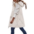 thumbnail image 1 of Viikei Winter Coats for Women Fashion Women Pocket Coat Long Jacket Winter Sleeveless Down Waistcoat, 1 of 3
