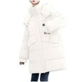 thumbnail image 1 of Viikei Winter Coats for Women Fashion Women Zipper Coat Long Jacket Winter Long Sleeve Long Down Cotton, 1 of 2