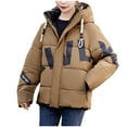 thumbnail image 1 of Viikei Winter Coats for Women Fashion Women Zipper Coat Long Jacket Winter Long Sleeve Long Down Cotton, 1 of 2