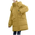 thumbnail image 1 of Viikei Winter Coats for Women Fashion Women Zipper Coat Long Jacket Winter Long Sleeve Long Down Cotton, 1 of 2