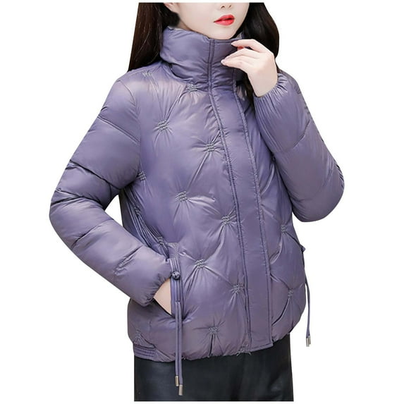 Viikei Winter Coats for Women Women Warm Pocket Coat Turn Down Collar Long Jacket Winter Down Parkas