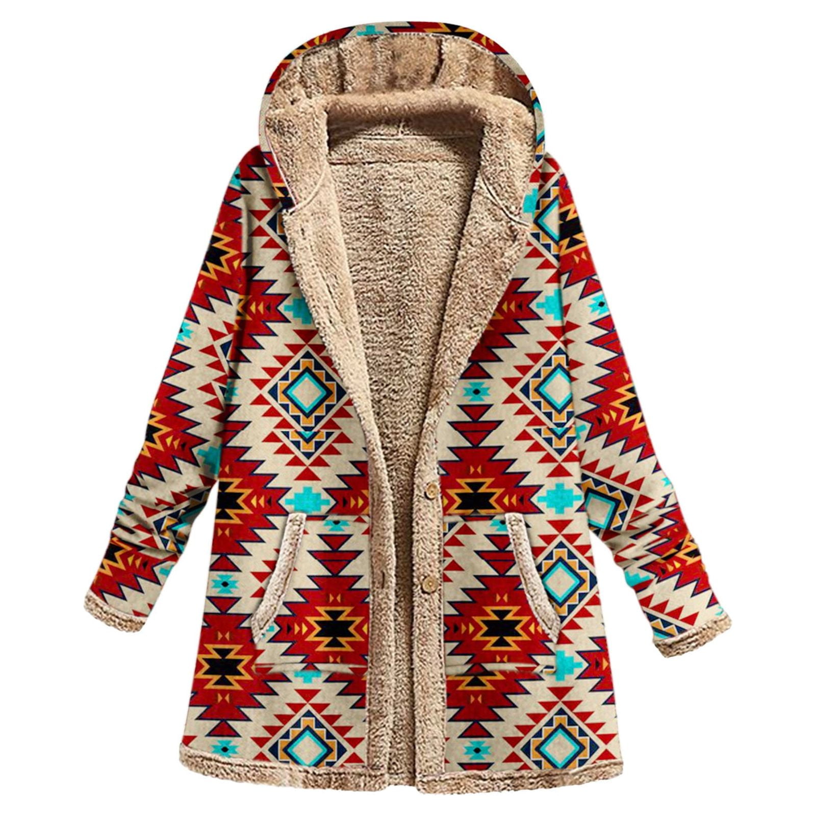 Cotton Winter Jacket, Cropped Loose Coat Women, Coat with Hoodie main image 1