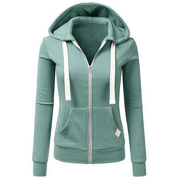 Viikei Women Coats Plus Size Women Coats Hoodie Jackets for Women Casual Soft Fleece Hooded Jumper Hoody Jacket Coat