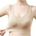 thumbnail image 1 of Viikei Women's Bra for Casual Days with Breathable Cups,Ladies Traceless Comfortable No Steel Ring Breathable Gathering Bra Woman Underwear Beige M, 1 of 4