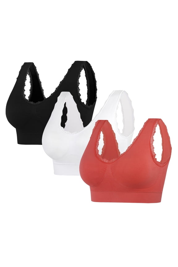 Women's Bra with Seamless Design for Daily Use,Women Yoga Solid Sleeveless Cold Shoulder Casual Tanks Blouse Intimates Watermelon Red XL