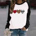 thumbnail image 1 of Viikei Womens Blouse Clearance under $10,Tops for Women Plus Size,Valentine's DayShirts for Women Crewneck Graphic Sweatshirts Heart Pullover Casual Long Sleeve Gift Tops Blouse Black S, 1 of 7