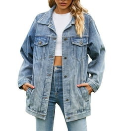 Walmart plus size denim jacket 2025