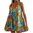 thumbnail image 1 of Viikei Womens Dresses Clearance,Summer Dresses for Women 2025,Women's Summer Print Casual Loose Sleevless V-Neck Dress Multicolor XXL, 1 of 6