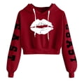 thumbnail image 1 of Viikei Womens Hoodies Pullover Plus Size Womens Hoodies Clearance Hoodie Short Solid Long Sleeve Sweatshits Tops, 1 of 3