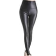 thumbnail image 1 of Viikei Womens Pants Clearance Leggings for Women Plus Size Faux Leather Leggings Black High Waist Tights Legging, 1 of 7