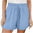 thumbnail image 1 of Viikei Womens Shorts Shorts for Women Plus Size Women's Shorts Pull on Comfy Drawstring Casual Elastic Waist Pocket Loose Shorts Pants, 1 of 6