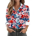thumbnail image 1 of Spring Tops for Women Viikei Womens Sweatshirts Pullover,Tops for Women Clearance Sale,Women's Solid Color Casual Everyday-breasted Long-sleeved Shirt Tops Multicolor XL, 1 of 6
