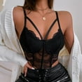 thumbnail image 1 of Viikei Womens Tank Top Camisoles for Women Plus Lace Beauty Back Solid Strap Wrap Hollow out Bra Underwear Vest Sling, 1 of 8