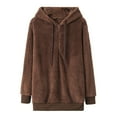 thumbnail image 1 of Viikei Zip Up Hoodies for Women Sweatshirt for Women Women's Casual and Fashionable Color Long Sleeved Double-sided Velvet Hooded Sweater, 1 of 2