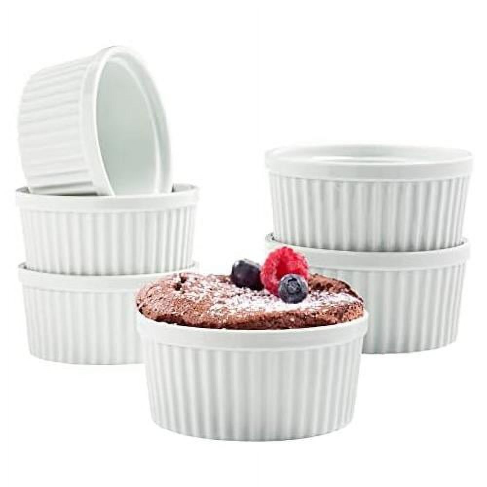 Viikko 10 Oz Ramekin Set Ceramic Creme Brulee Ramekins & Soufflé