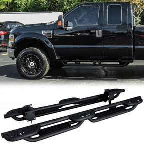 Vijay Compatible with 1999-2016 Ford F250/F350 Super Cab Running Boards & Step Bars Nerf Bar Dual-Stage Textured Black Powder Coated, 6 Inch Step Bars Side Steps