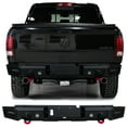 thumbnail image 1 of Vijay Compatible with 2009-2018 Dodge RAM 1500 Rear Bumper Textured Black Steel with Light and D-ring, 1 of 8