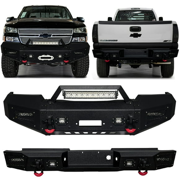 Vijay For 2003-2004-2005-2006 Chevrolet Silverado 2500hd/3500hd Front and Rear Bumper with Lights and D-Rings