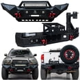 thumbnail image 1 of Vijay Front Rear Bumper with Spare Tire Frame fits 2005-2015 Toyota Tacoma(Black Texture), 1 of 10