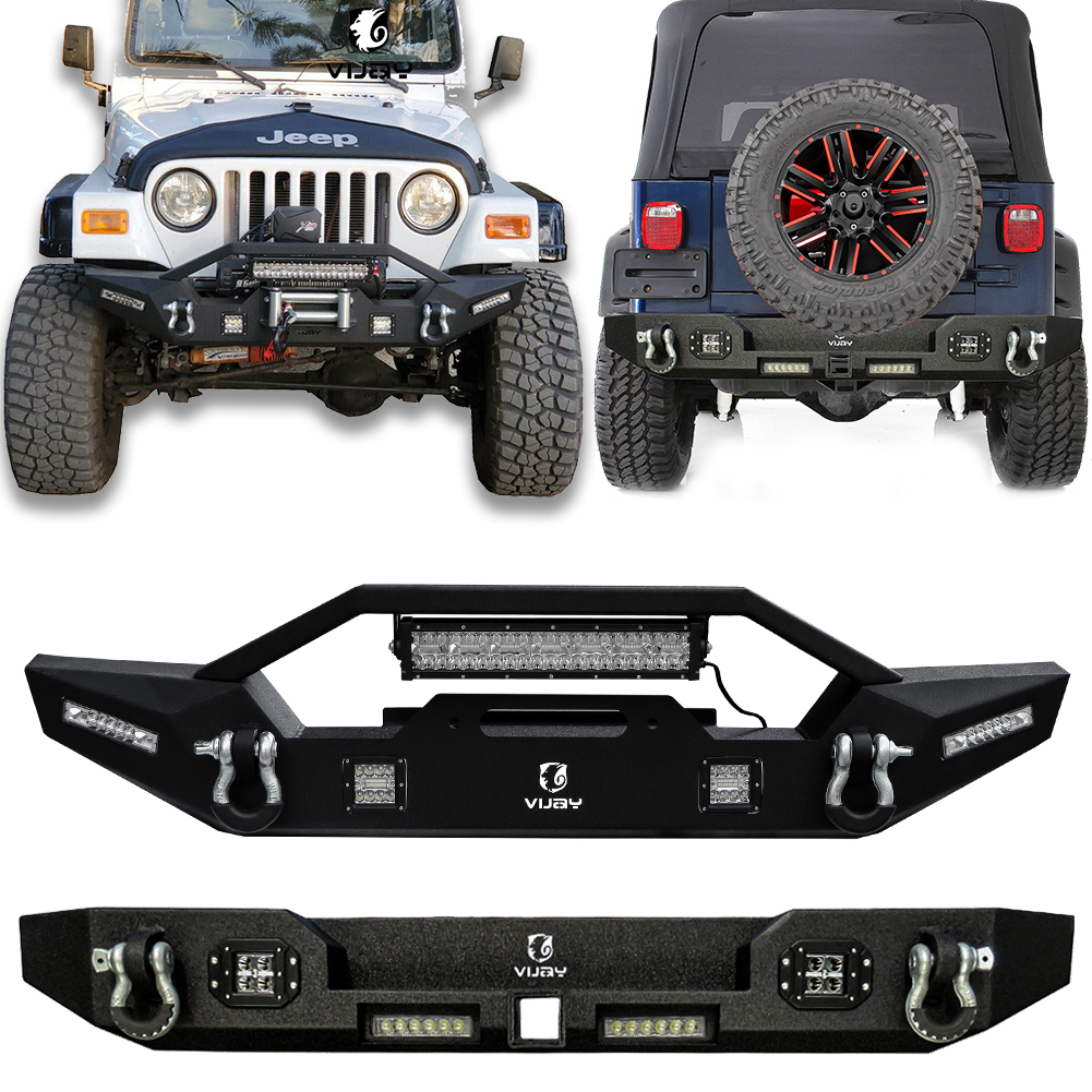 Smittybilt SRC Front Grille Guard Bumper with Dring Mounts (Black