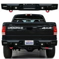 thumbnail image 1 of Vijay Compatible with 1997-1998-1999-2000-2001-2002-2003-2004 Dakota Rear Bumper Textured Black Steel with Light and D-rings, 1 of 6