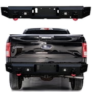 Vijay Rear Bumper for 2015-2023 Ford F150 Excluding Raptor with D-Rigns and LED Lights