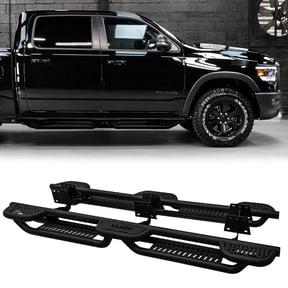 Vijay Running Boards Compatible with 2019-2020-2021-2022-2023-2024-2025-2026 Dodge Ram 1500 Crew Cab Bolt-on Side Steps Rails Steel Nerf Bars