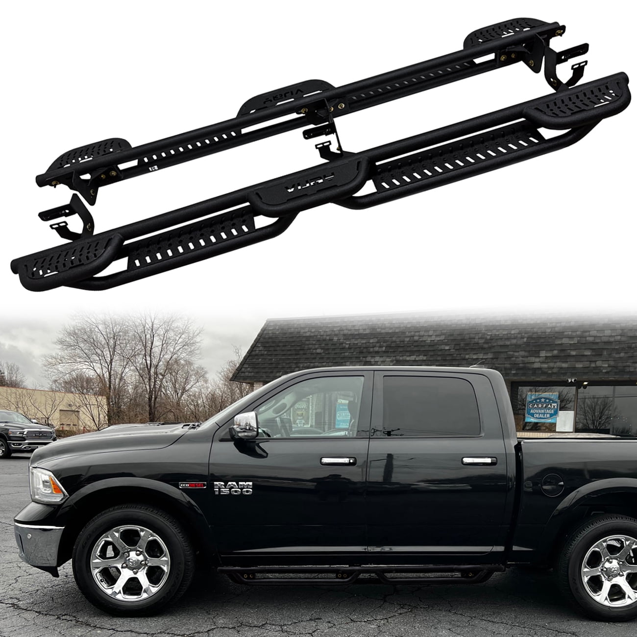 Vijay Running Boards Compatible with 2010-2024 Dodge Ram 2500 / 3500 ...