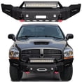thumbnail image 1 of Vijay Compatible with 2006-2007-2008 Dodge Ram 1500 Steel Front Bumper with LED Lights and D-Rings, 1 of 8