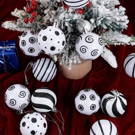 Vikakiooze 1 Box Of Christmas Ball Set Christmas Tree Window Display Shopping Mall Decoration Pendant