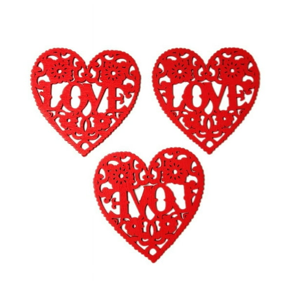 Vikakiooze 10pcs Valentines Day Decoration Heart-shaped Mask Souvenir Tree Hanging Ornament