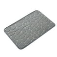 thumbnail image 1 of Vikakiooze 1pc Memory Foam Bath Rug,Cobblestone Embossed Bathroom Mat, Rapid Water Absorbent and Washable Bath Rugs, Non-Slip Soft Comfortable Carpet for Shower Room, Bathroom Accessories, 1 of 5
