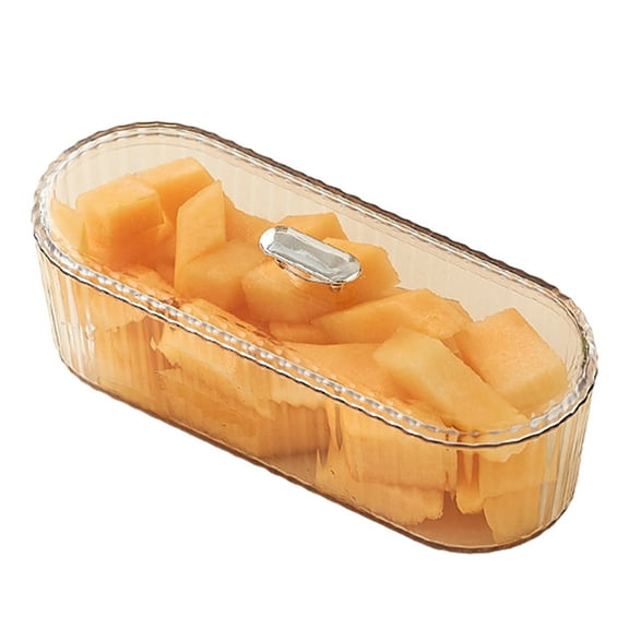 Vikakiooze 1pcs Multifunctional Storage Containers Food Storage Organizer Boxes For Nuts, Snackle, Candys, Fruit, Nut Storage (White,Clear,Pallet Not Included)